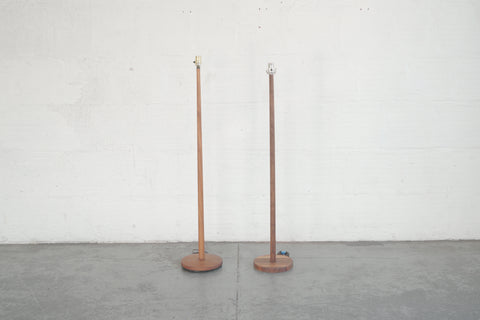 Mid-Century Teak Floor Lamps