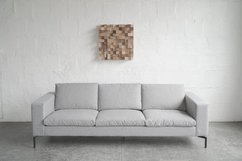 Grey Three-Seater Sofa