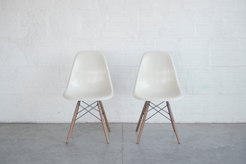 Eames Fiberglass Dowel Chairs