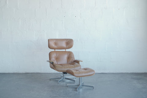 Plycraft Lounge Chair and Ottoman