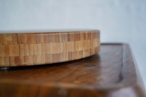 Circular Wood Block Platter