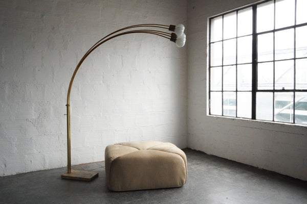 Vintage Arched Lamp with Marble Base