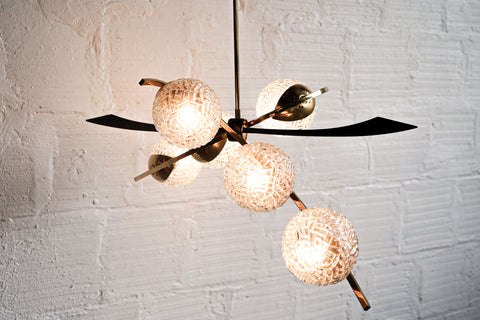 1950s Pendant Light in the Style of Stilnovo