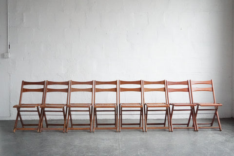 1940s Wooden Folding Chairs