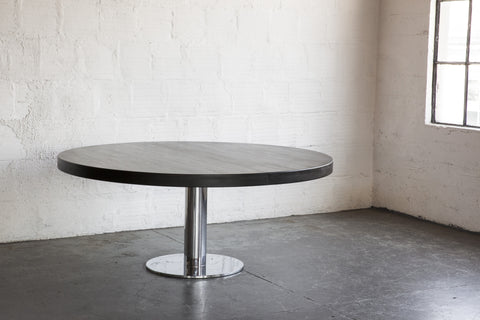 Ebonized Poplar with Knoll Base