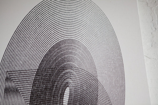 Spencer Scott Staley Vertical CNC Line Painting DETAIL