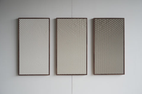 Triangle Grid Triptych