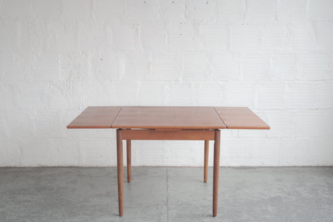 Danish Teak Draw-Leaf Dining Table
