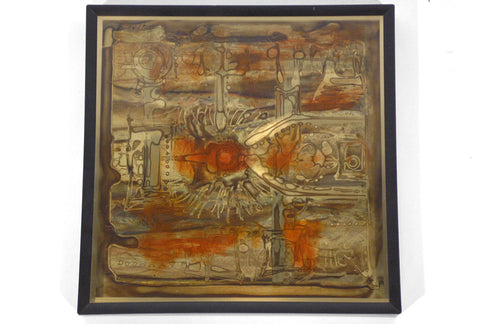 Rohne Brass Abstract Acid Etch