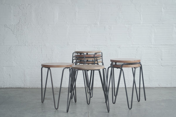 Florence Knoll-Style Side Table/Stool