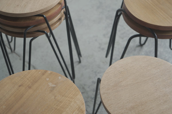 Florence Knoll-Style Side Table/Stool