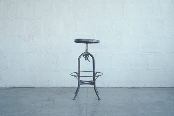 Industrial Toledo Metal Barstool