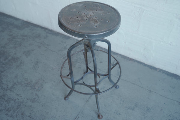 Industrial Toledo Metal Barstool