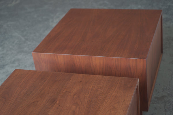 Brown Saltman Cabinet Side Tables