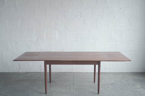 Danish Teak Draw Leaf Dining Table
