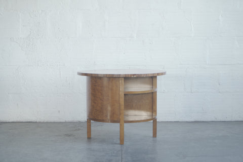 1930s Swedish Table with Cabinet