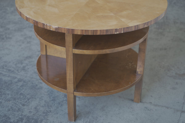 1930s Swedish Table with Cabinet