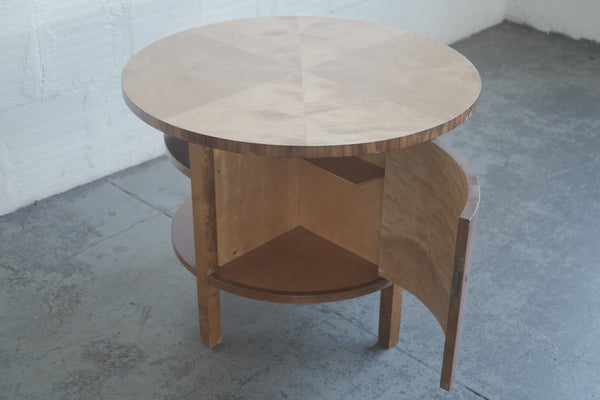 1930s Swedish Table with Cabinet