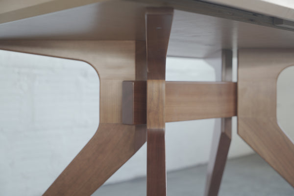 Extendable Maple and Cherry Wood Table