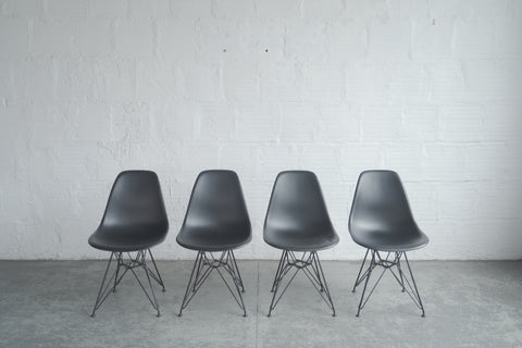 Eames Eiffel Base Molded Plastic Chairs