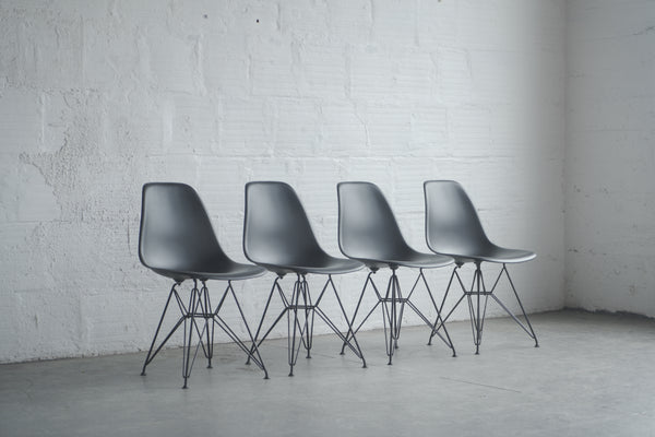 Eames Eiffel Base Molded Plastic Chairs