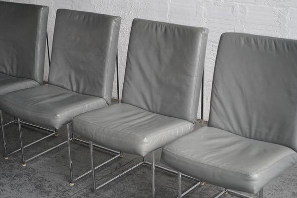 Milo Baughman Chrome Dining Chairs
