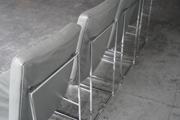 Milo Baughman Chrome Dining Chairs