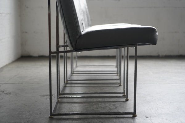 Milo Baughman Chrome Dining Chairs