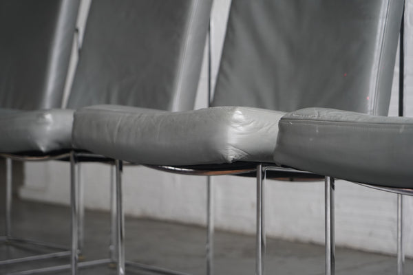 Milo Baughman Chrome Dining Chairs
