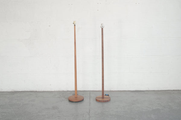 Mid-Century Teak Floor Lamps
