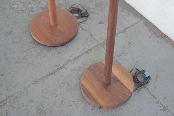 Mid-Century Teak Floor Lamps