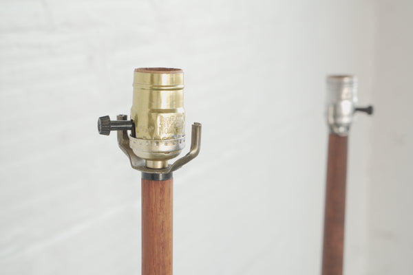 Mid-Century Teak Floor Lamps