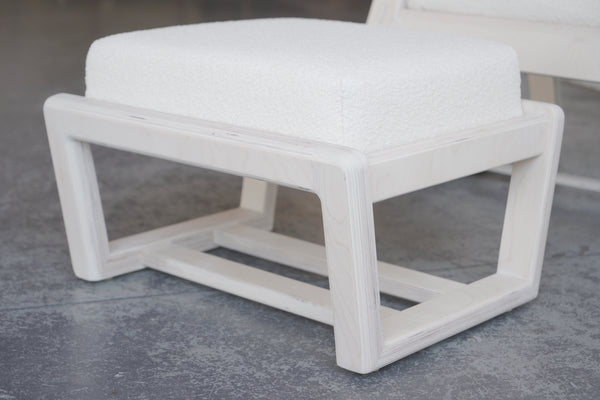 Plywood Rocking Chair and Ottoman