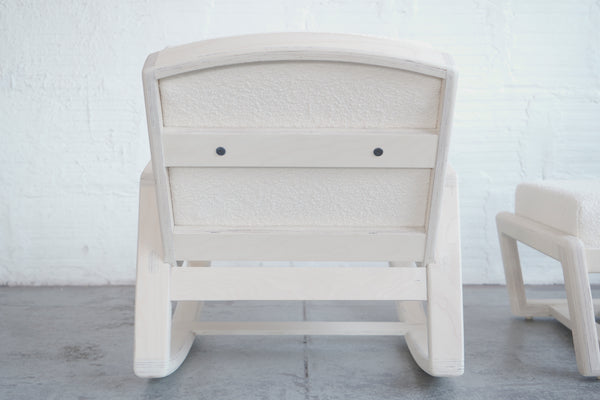 Plywood Rocking Chair and Ottoman