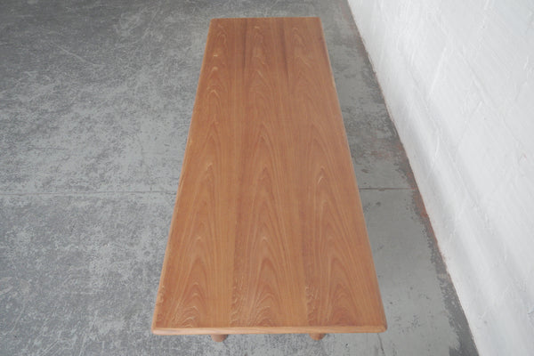 Coffee Table with Woven Shelf