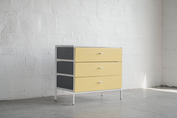 George Nelson Steel Frame Series Three-Drawer Dresser