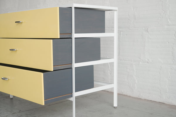 George Nelson Steel Frame Series Three-Drawer Dresser