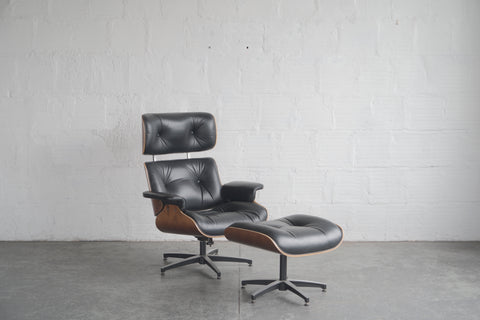 Eames Lounge Chair and Ottoman Replica by Plycraft