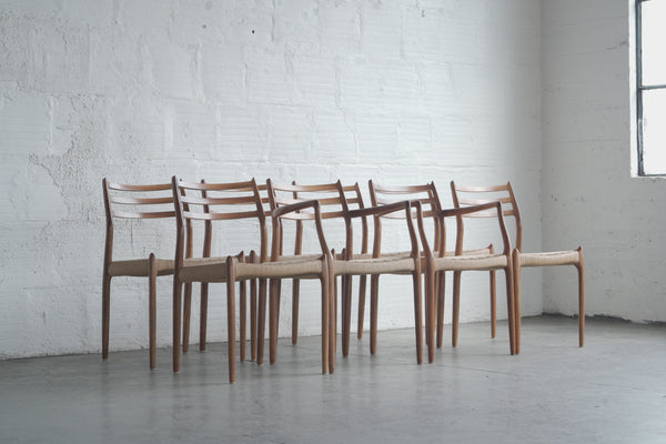 Niels Møller Model 62 Dining Chairs