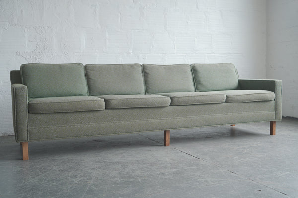 Milo Baughman-Style Four-Seater Sofa