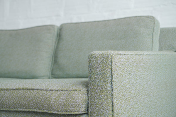 Milo Baughman-Style Four-Seater Sofa