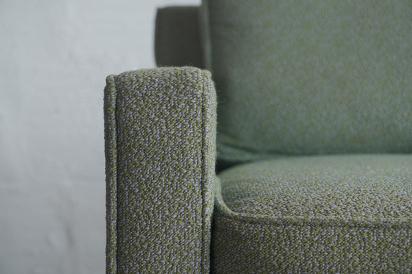 Milo Baughman-Style Four-Seater Sofa