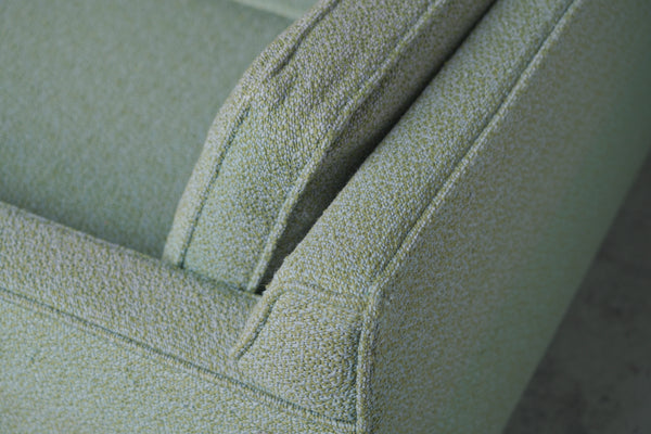 Milo Baughman-Style Four-Seater Sofa