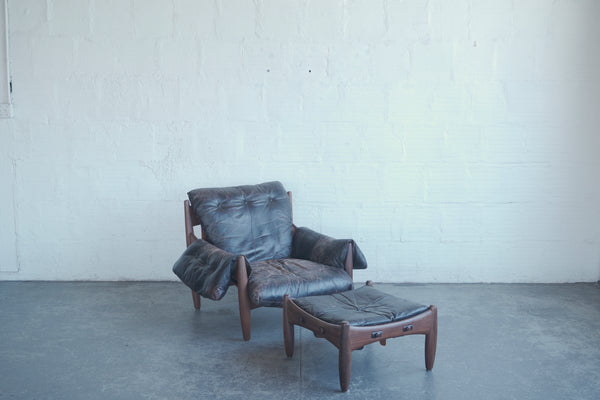 Sergio Rodrigues Mole Lounge Chair and Ottoman