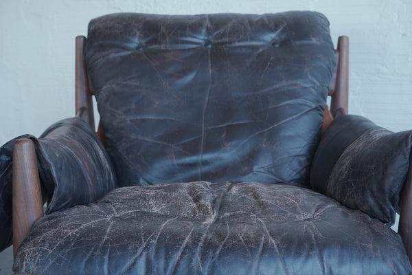 Sergio Rodrigues Mole Lounge Chair and Ottoman