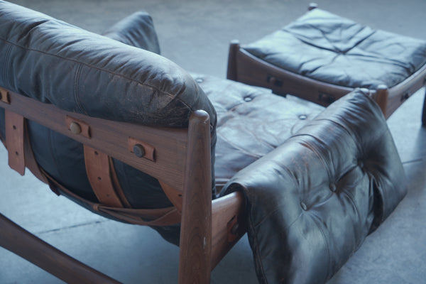 Sergio Rodrigues Mole Lounge Chair and Ottoman