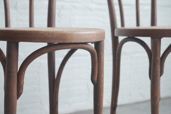 Early Jacob & Josef Kohn Bentwood Caned Chairs