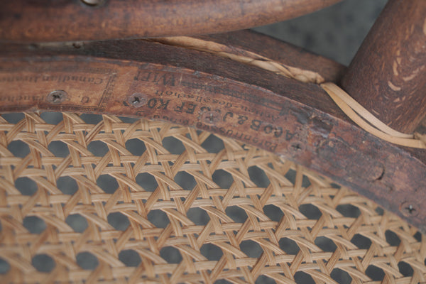 Early Jacob & Josef Kohn Bentwood Caned Chairs