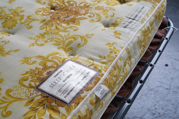 Black Vinyl Sleeper Sofa