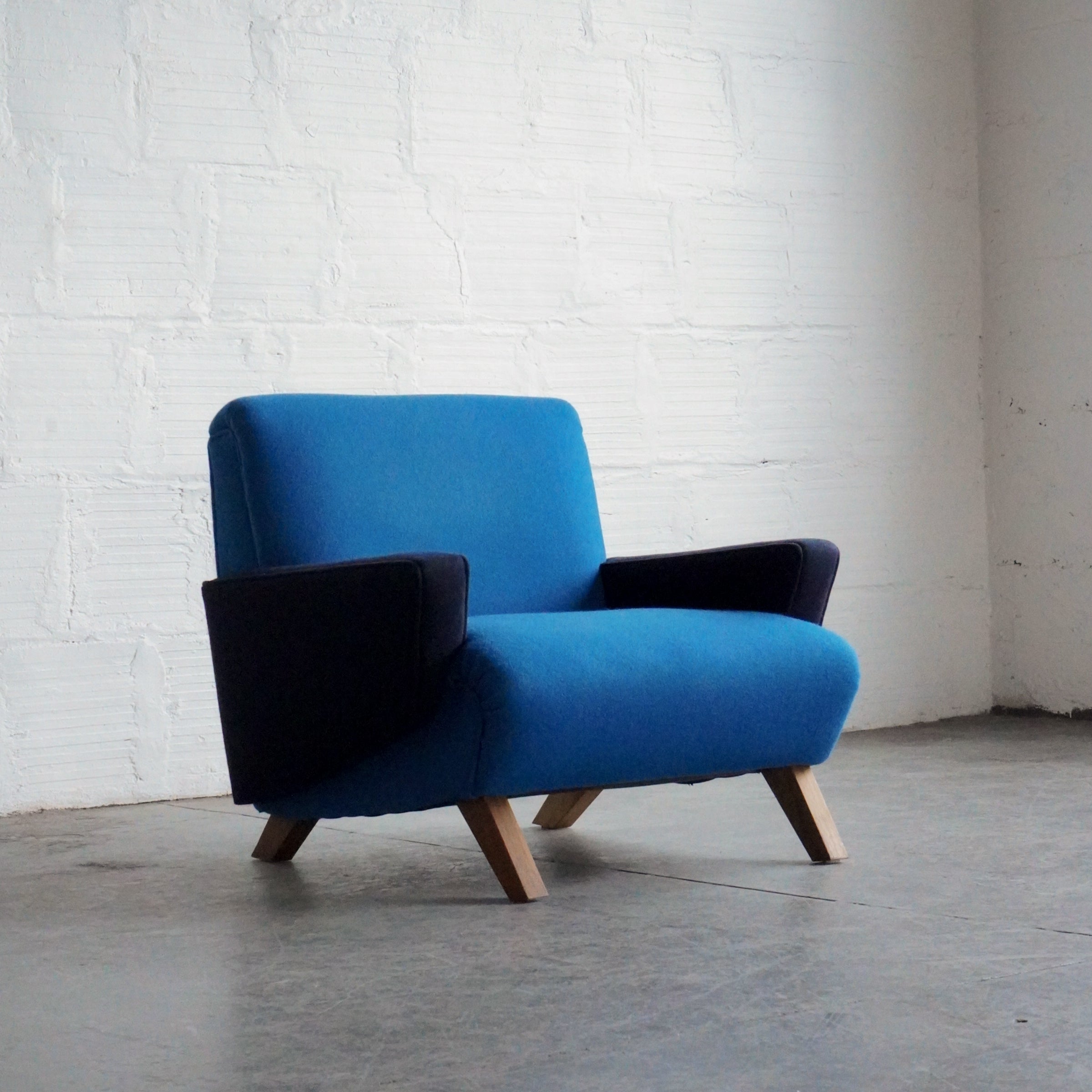 Two Tone French Armchair The Good Mod